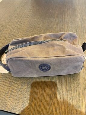 Heybo Brown Canvas Men's Dopp Kit Toiletry Bag